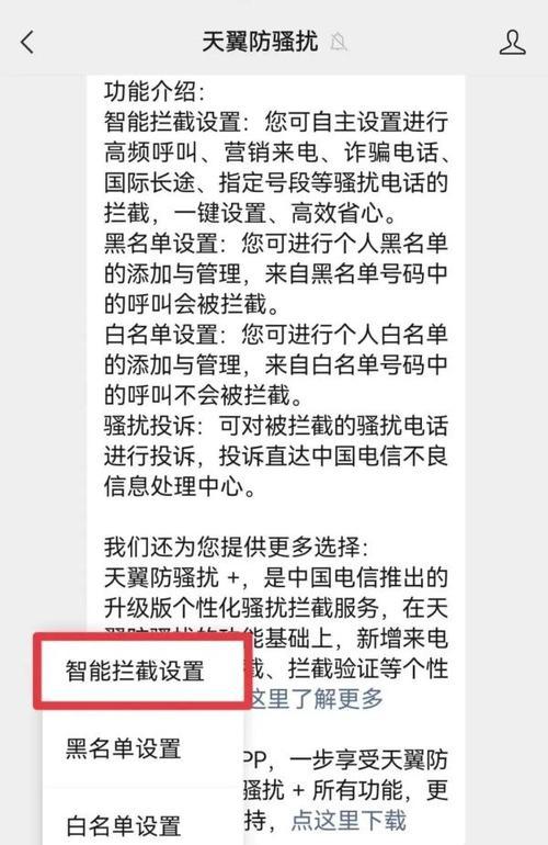 如何设置境外电话拦截功能？（教你简单设置手机境外电话拦截功能）