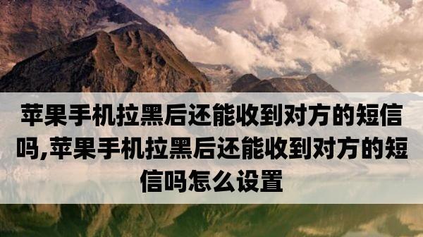 如何使用苹果手机屏蔽骚扰短信（简单有效的方法让你告别烦人的骚扰信息）